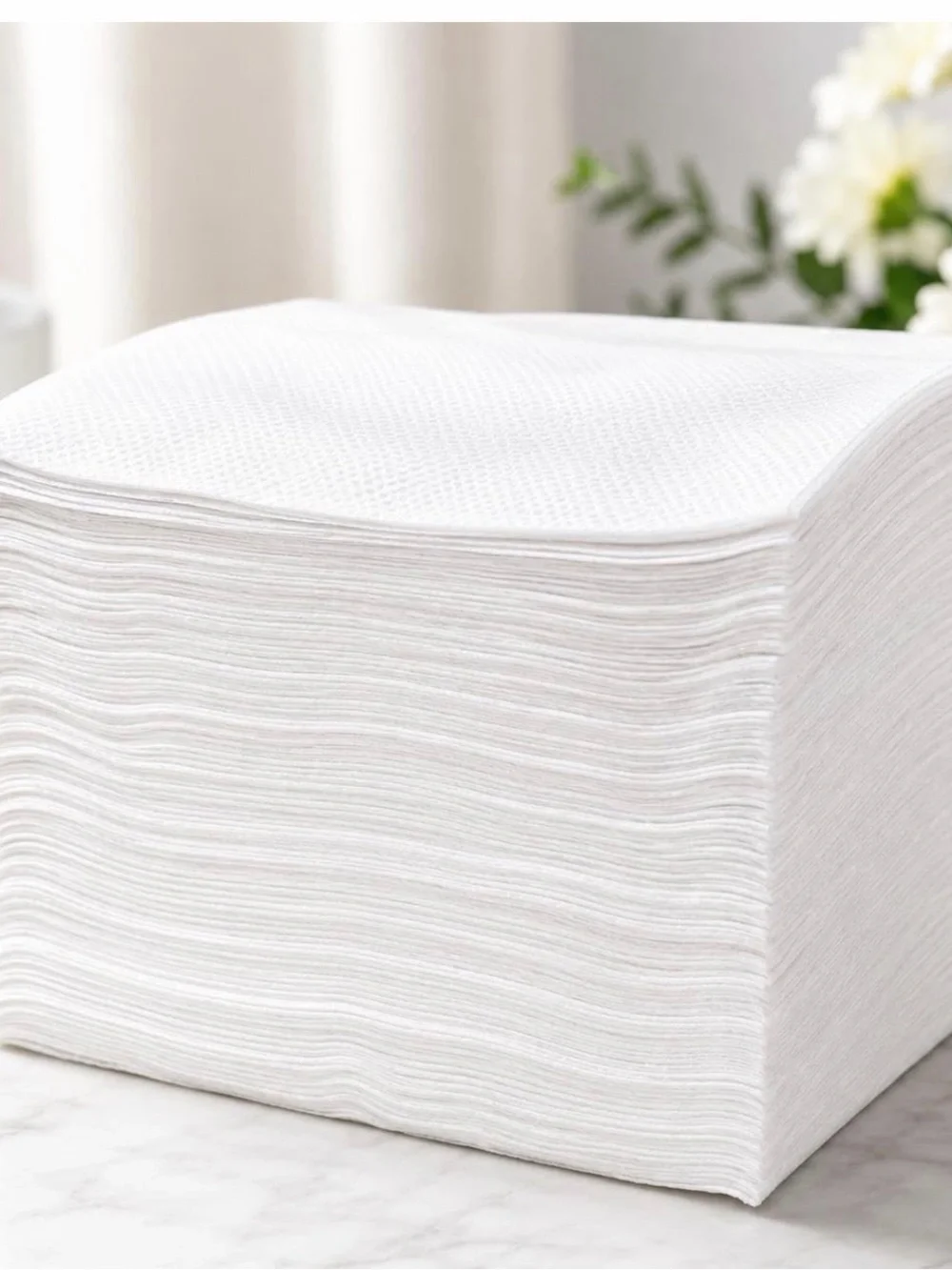 Disposable Spa Towels 5 Pack White Non-Woven Soft Absorbent Travel Hotel Salon